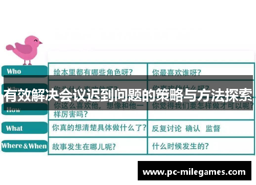 有效解决会议迟到问题的策略与方法探索