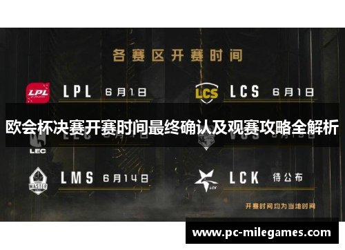 欧会杯决赛开赛时间最终确认及观赛攻略全解析